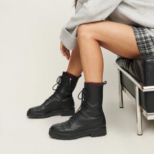 NWT Reformation Katya Combat Boot size 6